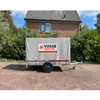 06. Gesloten huif aanhanger enkelasser 250 x 130 x 150 cm (750KG)
