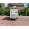07. Gesloten huif aanhanger dubbelasser 300 x 130 x 150 cm (750KG)